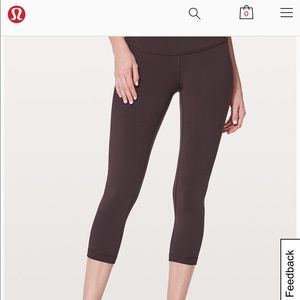 Lululemon wunder under reversible crop leggings 6